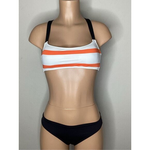 New. POLO & La Blanca stripe bikini. Small. Retails $169 - Picture 2 of 8